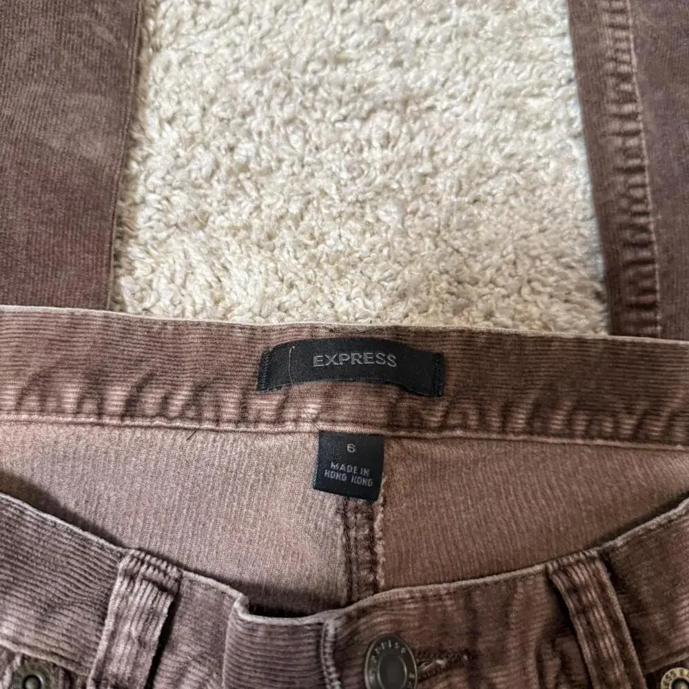 Express brown corduroy